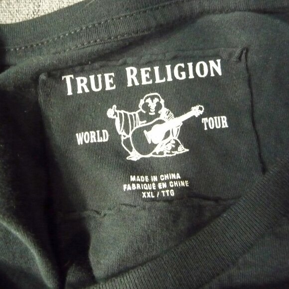 TRUE RELIGION SPLIT LOGO TEE SIZE XXL - Picture 6 of 9
